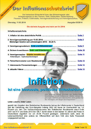 Inflationsschutzbrief 3-2014