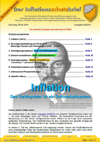 Inflationsschutzbrief 4/2014