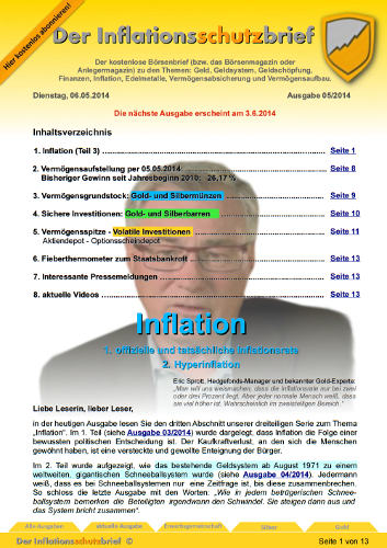 Inflationsschutzbrief Ausgabe 5-2014