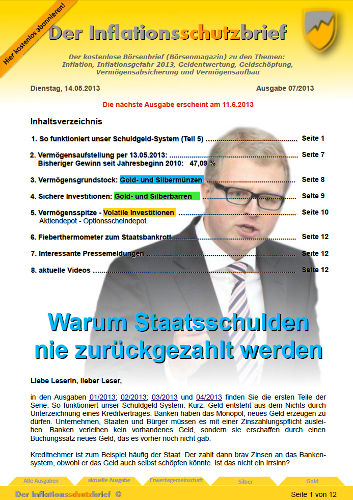 Inflationsschutzbrief 7/2013