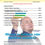 Inflationsschutzbrief 8-2013 Inflation Deflation Hyperinflation